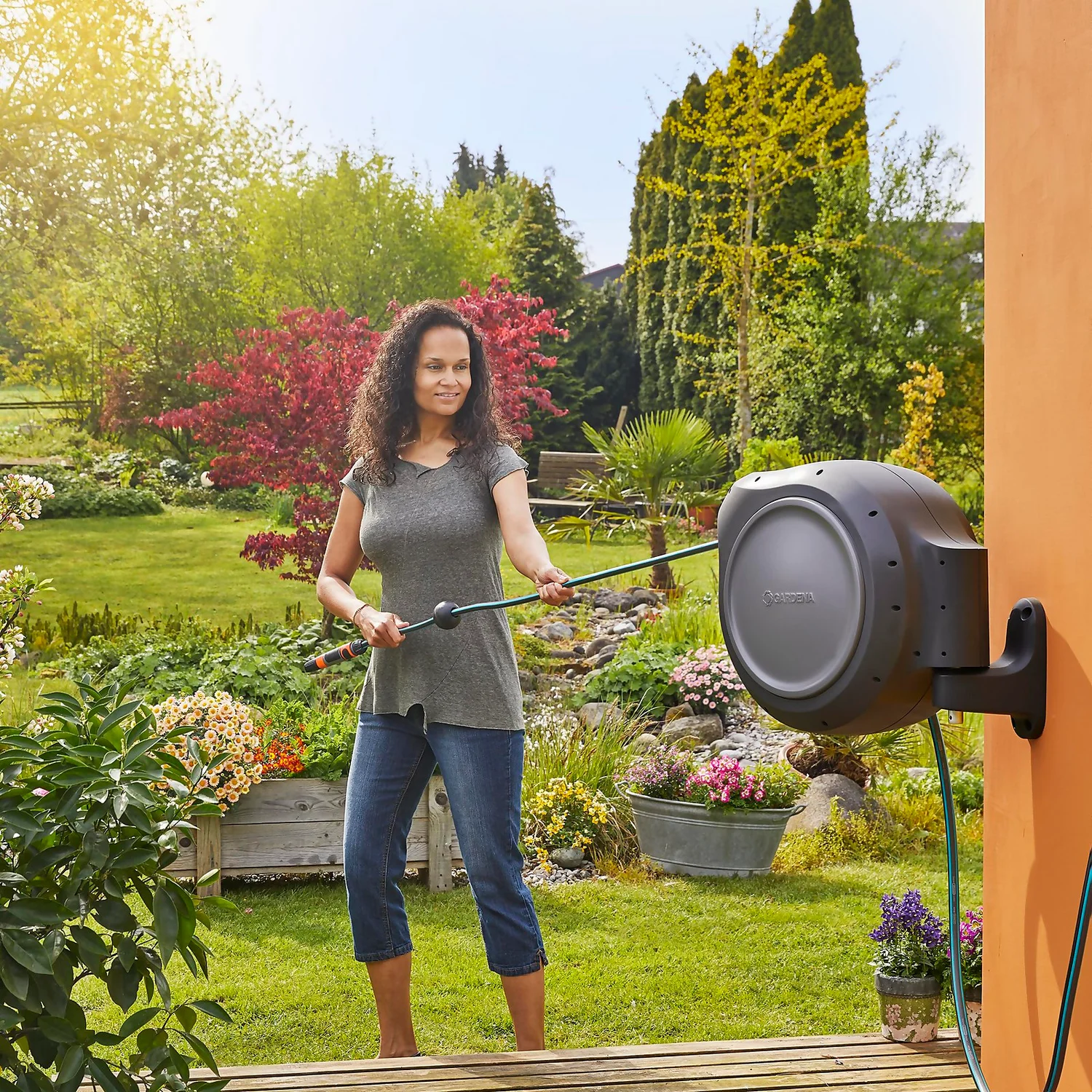 Gardena Retractable Hose Reel Automatic 30 M - Image 2