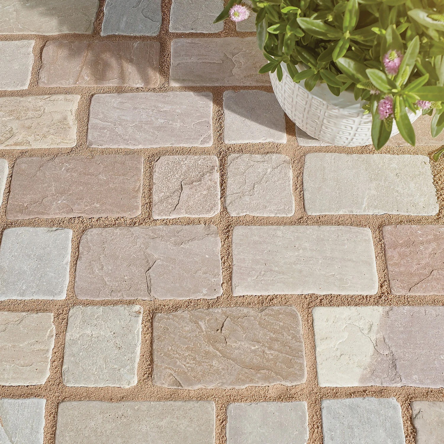 Stylish Stone Tumbled Cobble Set - 200 X 100mm Sycamore - Image 2